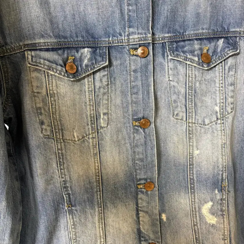 [SOLD OUT] 자라 WE DENIM 데님 자켓 데미지 워싱