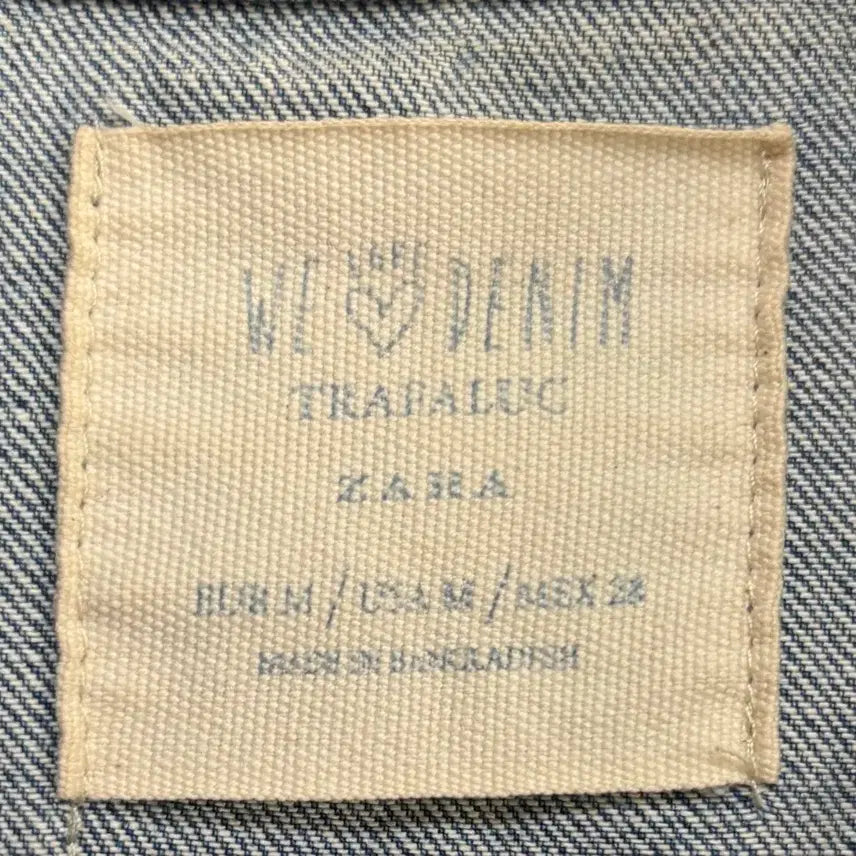 [SOLD OUT] 자라 WE DENIM 데님 자켓 데미지 워싱