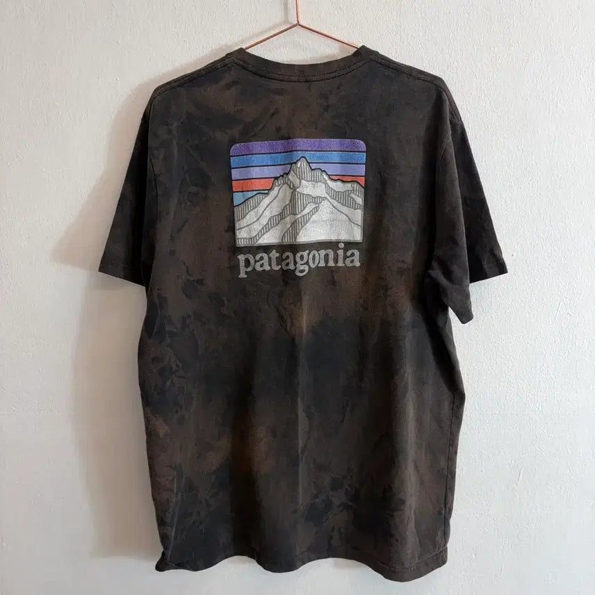 [SOLD OUT] 파타고니아 포켓 반팔 티셔츠 워싱 블랙(L)
