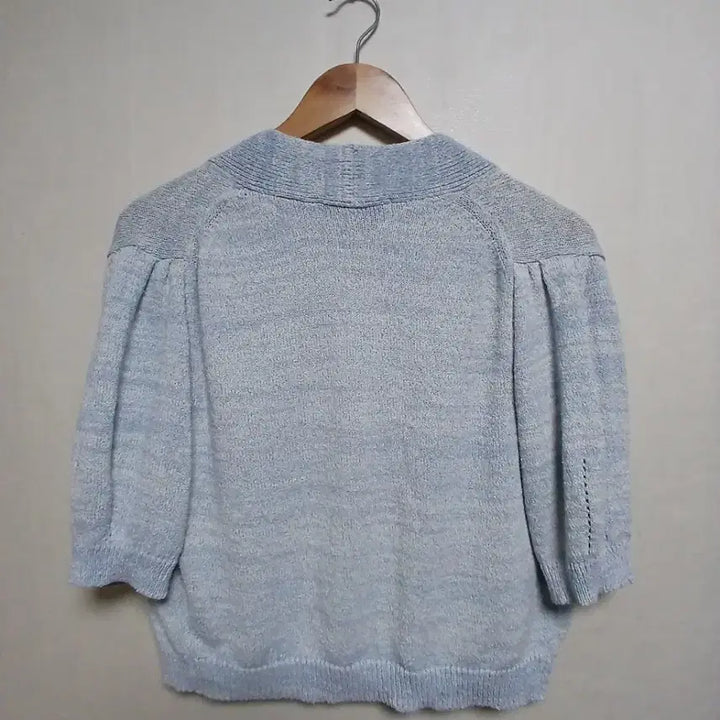 [SOLD OUT] (새상품)온앤온 on&amp;on 블루 반팔 가디건