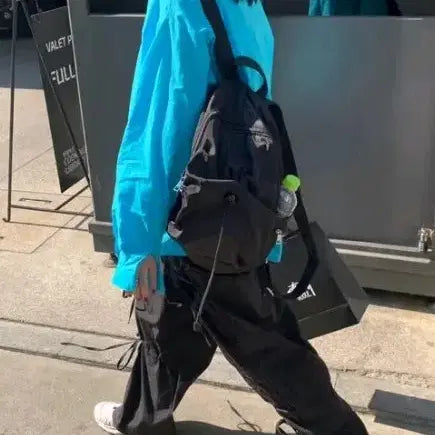 [BUNJANG] Unisex Backpack with Tumbler Pocket / 무료배송 가방 여행가방 백팩 텀블러가방 가방 새상품 남녀공용