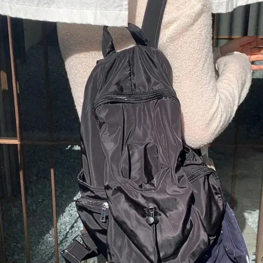 [BUNJANG] Unisex Backpack with Tumbler Pocket / 무료배송 가방 여행가방 백팩 텀블러가방 가방 새상품 남녀공용