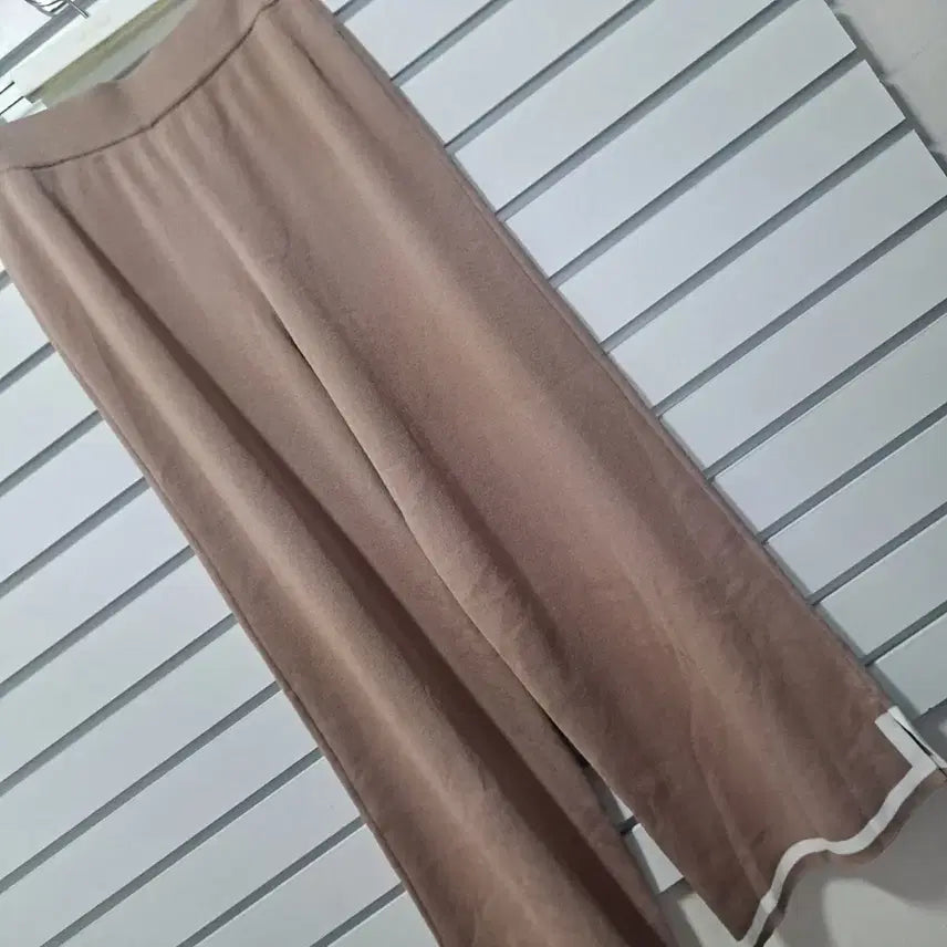 [BUNJANG] TAHARI Beige Banding Spring Knit Wide Pants / TAHARI 베이지 밴딩 봄 니트 와이드팬츠 28/옷장꾸미기