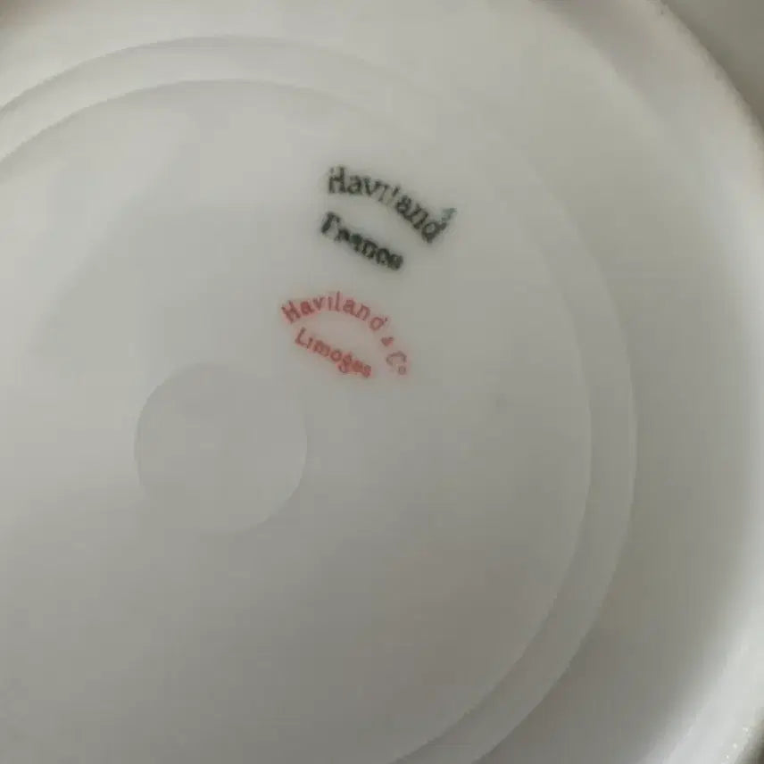 [BUNJANG] Haviland Limoges Pink Hollyhock Floral Coupe Plate / 프랑스 앤티크 하빌랜드 리모지 핑크 헐리훅 플로랄 쿠페 플레이트