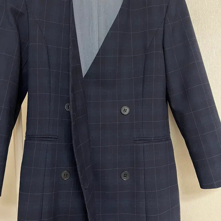 [BUNJANG] Maje Check Double Button Dress / [정품] 마쥬 maje 체크 더블 버튼 원피스 38