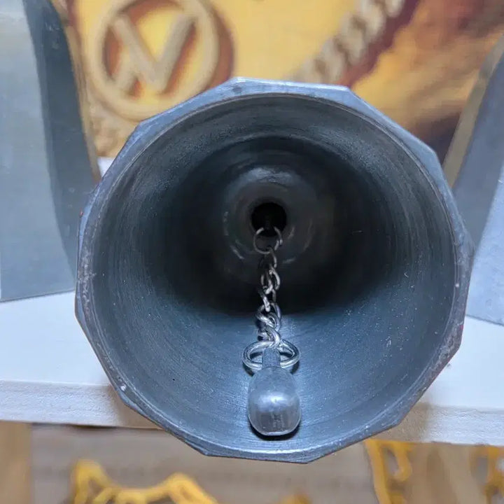 [BUNJANG] Antique Pewter Handbells Set of 7 / 앤틱 주석핸드벨 장식용 종 7개
