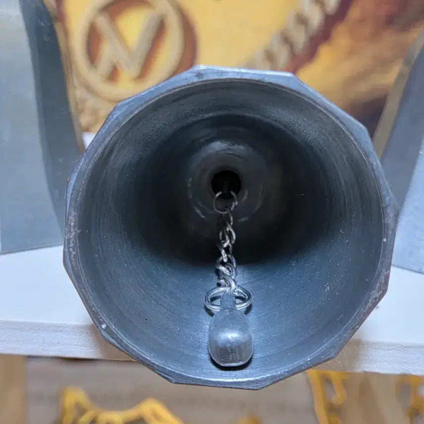 [BUNJANG] Antique Pewter Handbells Set of 7 / 앤틱 주석핸드벨 장식용 종 7개