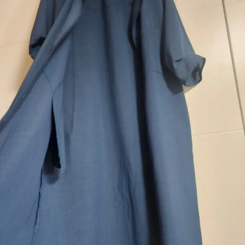 [BUNJANG] Prada Blue Linen Jumpsuit / 쁘랭땅