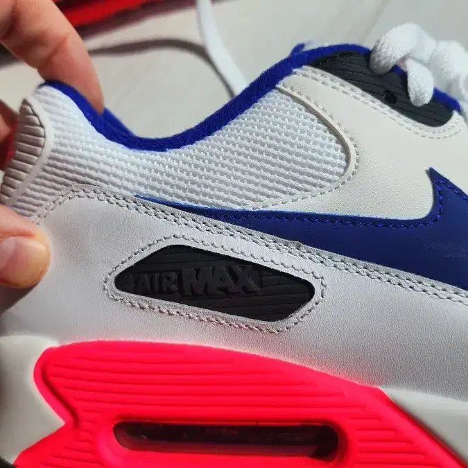 [BUNJANG] Nike Air Max 90 White/Blue Sneakers / 나이키 에어맥스 90 화이트/블루 운동화