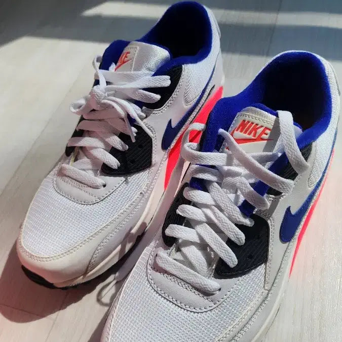 [BUNJANG] Nike Air Max 90 White/Blue Sneakers / 나이키 에어맥스 90 화이트/블루 운동화