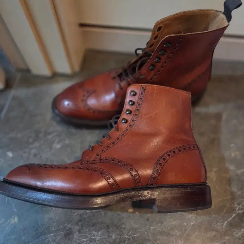 [BUNJANG] Crocket &amp; Jones Wingtip Boots 7.5 / 크로켓앤존스 윙팁 부츠 7.5사이즈