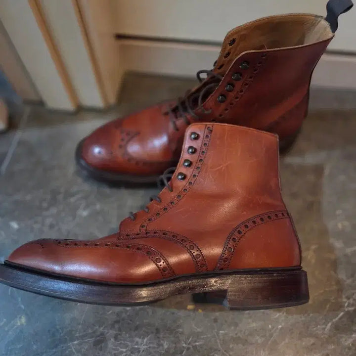 [BUNJANG] Crocket &amp; Jones Wingtip Boots 7.5 / 크로켓앤존스 윙팁 부츠 7.5사이즈
