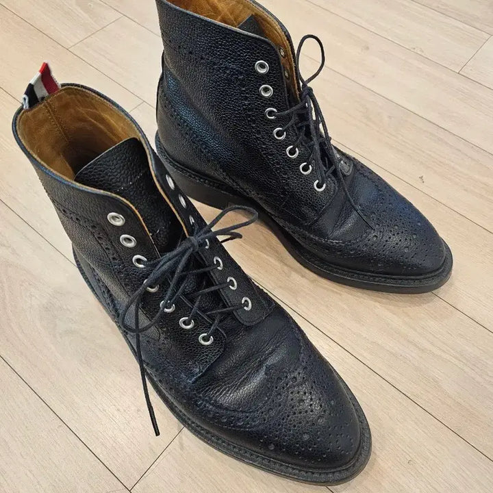 [BUNJANG] Thom Browne Pebble Grain Wingtip Boots UK8 (US9) / [정품] 톰브라운 페블 그레인 윙팁 부츠 UK8(US9)