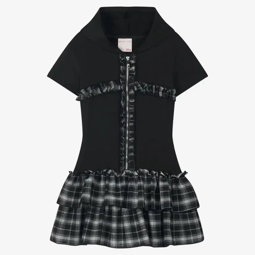 [BUNJANG] Ilio Black Ruffle Cross Dress / 일리오 Black ruffle cross dress
