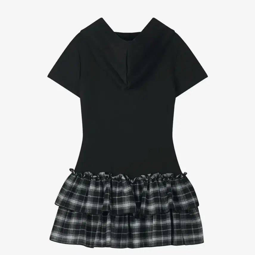 [BUNJANG] Ilio Black Ruffle Cross Dress / 일리오 Black ruffle cross dress