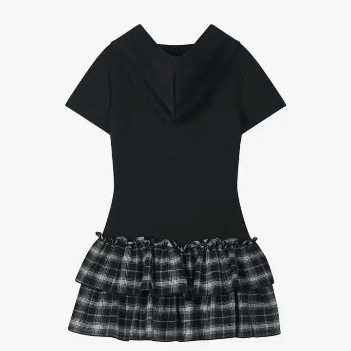 [BUNJANG] Ilio Black Ruffle Cross Dress / 일리오 Black ruffle cross dress