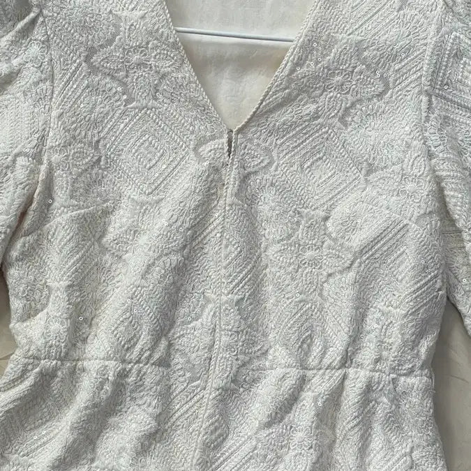 [BUNJANG] Maje Ecru Sequin Blouse / 마쥬 maje 에크루 스팽글 블라우스