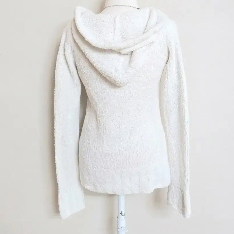 [BUNJANG] Liz Lisa White Pom Pom Hoodie Knit / 고전 리즈리사 니트 히메갸루 달천깔 양산형 마즈 모리걸 로걀탑 핀터깔