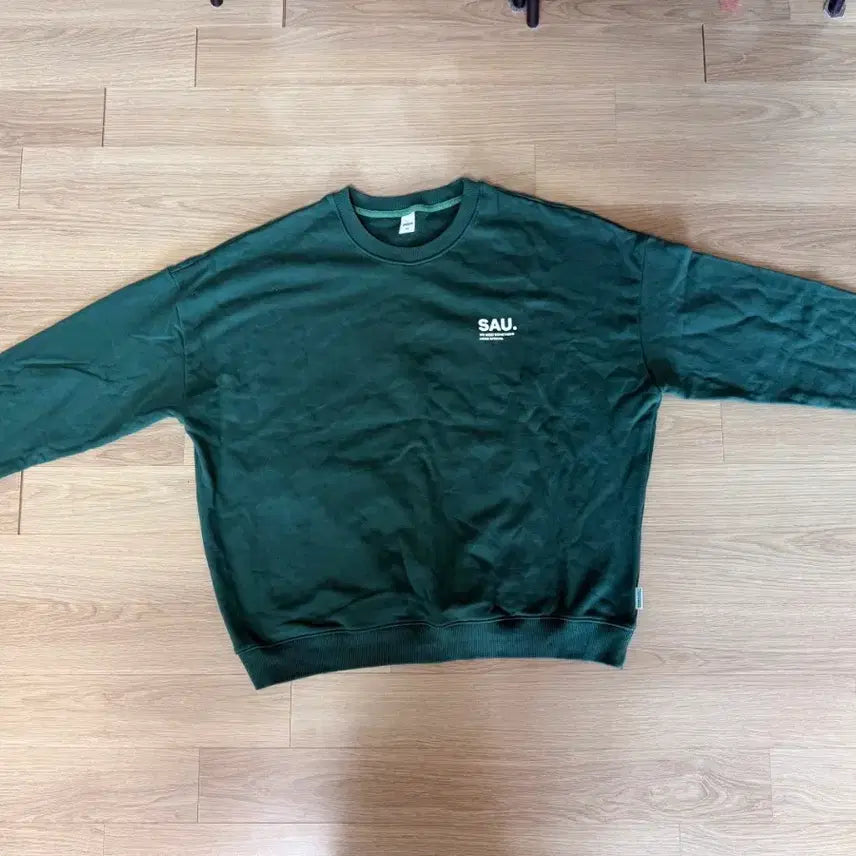 [BUNJANG] SAU Green Sweatshirt / SAU 그린 맨투맨팝니다