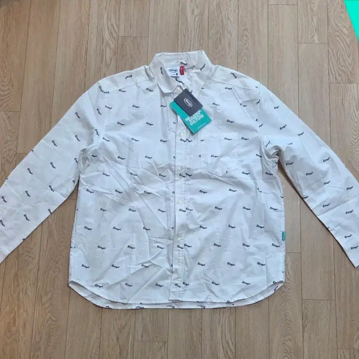 [BUNJANG] Mmlg Long-Sleeve Spring/Summer Shirt L (Approx. 105) / 미사용 Mmlg 긴팔 봄여름 와이셔츠 L사이즈 (105정도)(줄자사진