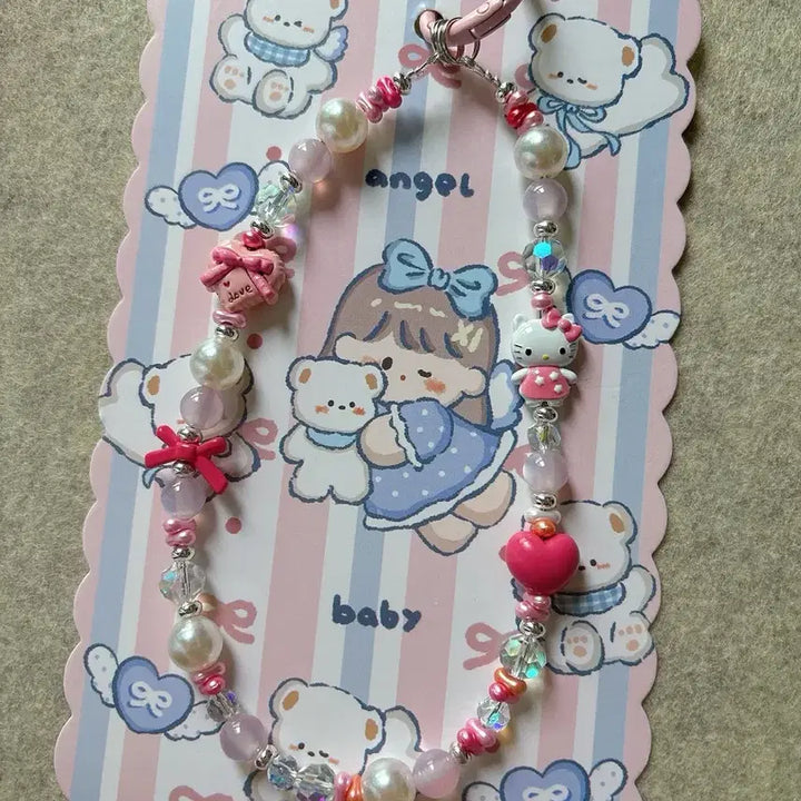 [BUNJANG] Handmade Kitty Metal Strap / [핸드메이드]키티메탈 스트랩