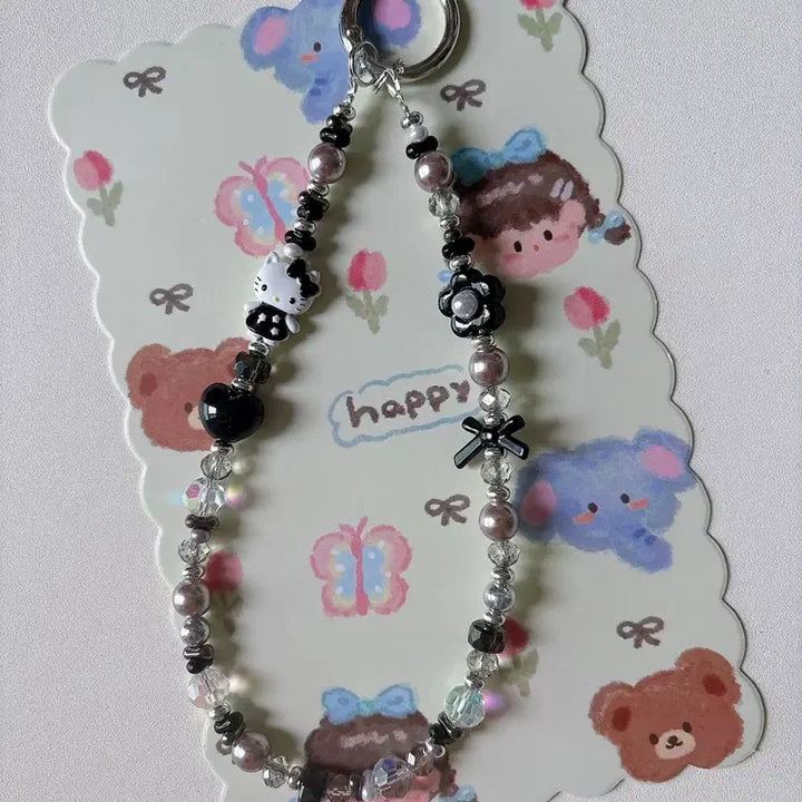 [BUNJANG] Handmade Kitty Metal Strap / [핸드메이드]키티메탈 스트랩