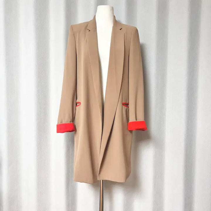 [BUNJANG] Beige Open-Type Spring Jacket / 베이지색 자켓 봄자켓