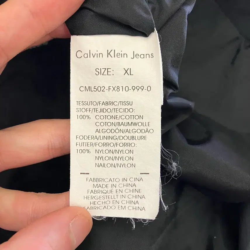 [BUNJANG] Calvin Klein Bomber Jacket / N162 ck 캘빈클라인 봄버 자켓