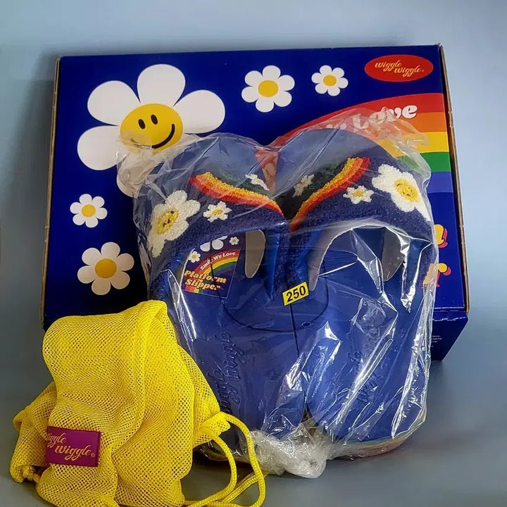 [BUNJANG] Wiggle Wiggle Daisy Platform Slippers / 위글위글 데이지 플랫폼 슬리퍼