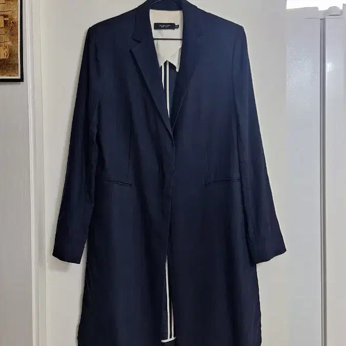 [BUNJANG] Jill Stuart New York Linen Long Jacket / 질스튜어트뉴욕 린넨 롱자켓 85-91-160