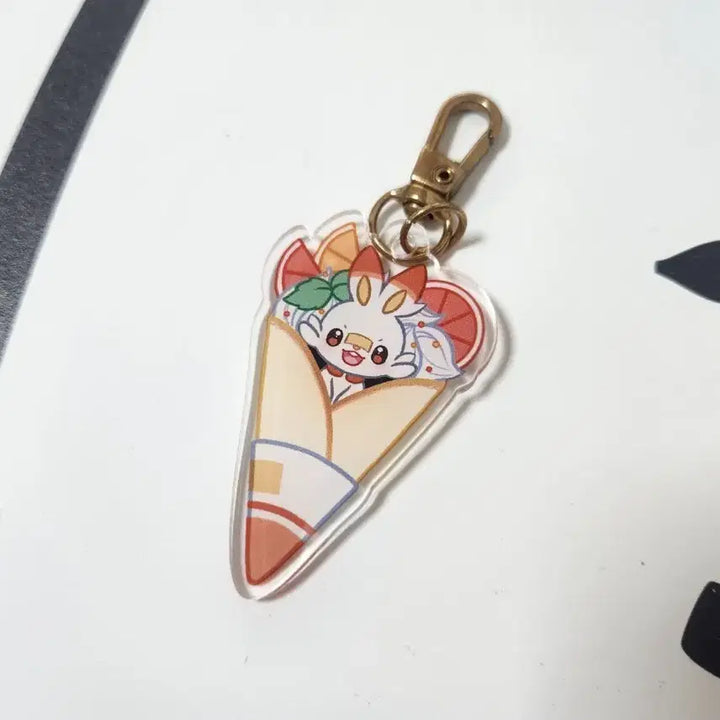 [BUNJANG] Pokemon Scorbunny Acrylic Keyring / 포켓몬 비공식 굿즈  염버니 아크릴키링