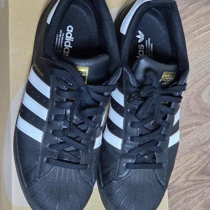 [BUNJANG] Adidas Superstar Core Black Sneakers / (택포/수수료X)아디다스 슈퍼스타 코어블랙
