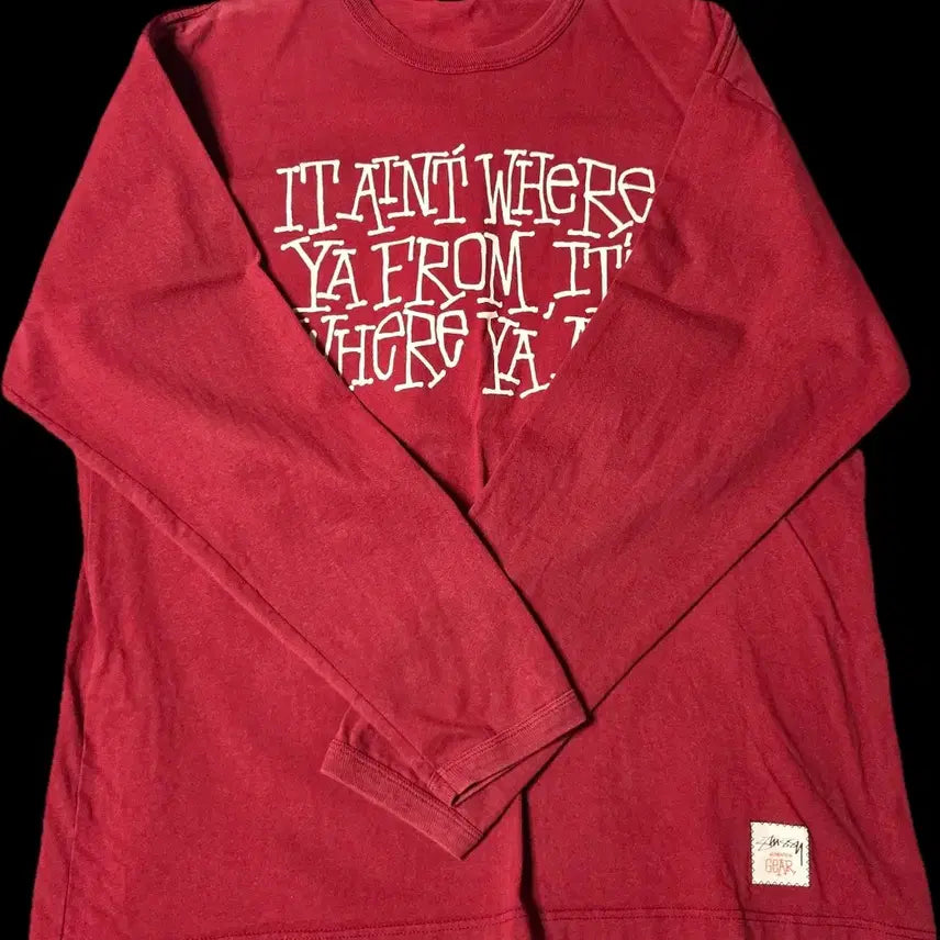 [SOLD OUT] (택포/수수료X)올드 Stussy x gear 콜라보 롱슬리브