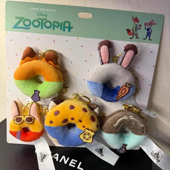 [SOLD OUT] 디즈니 정품 주토피아 도넛 인형 키링 5개