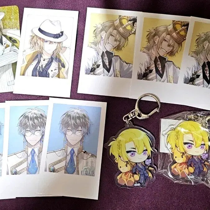 [BUNJANG] Nijisanji EN Luca Kaneshiro White Day Acrylic Keychain Set / 니지산지 en 루카 카네시로 체키 화이트데이 키링