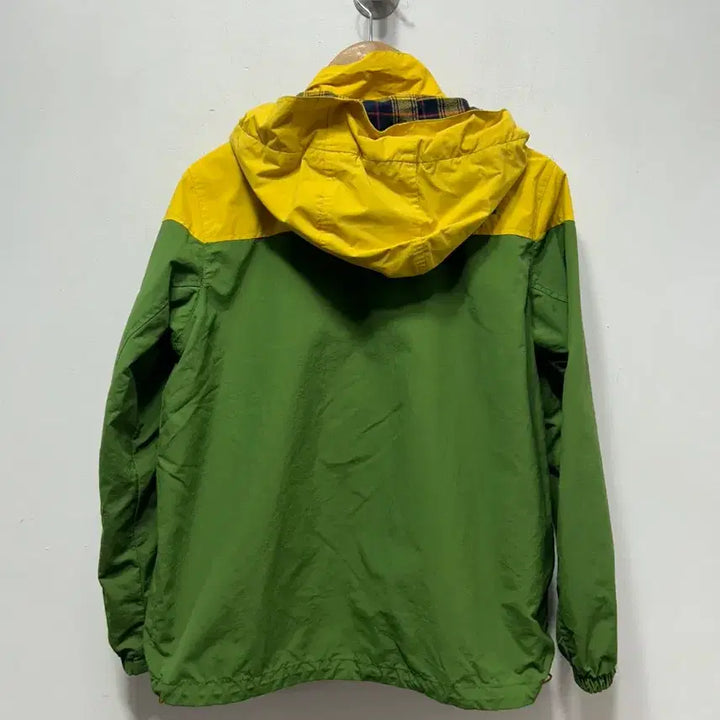 [SOLD OUT] 노스페이스 바람막이 옐로우/그린 후드 자켓 키즈 150사이즈