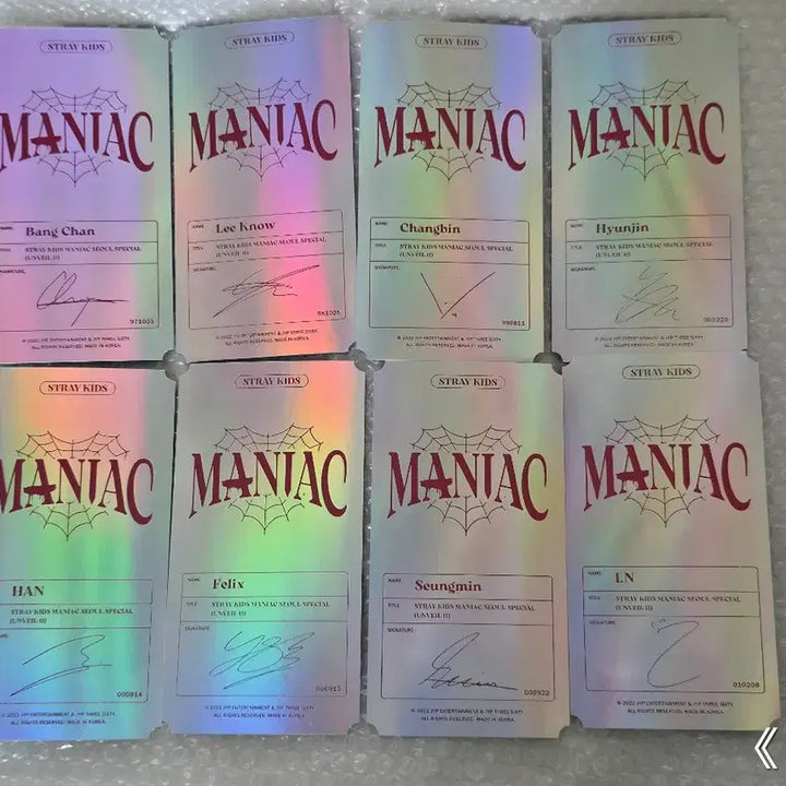 [SOLD OUT] 스트레이키즈 2022 매니악콘 굿즈 스페셜 포토티켓(일괄)