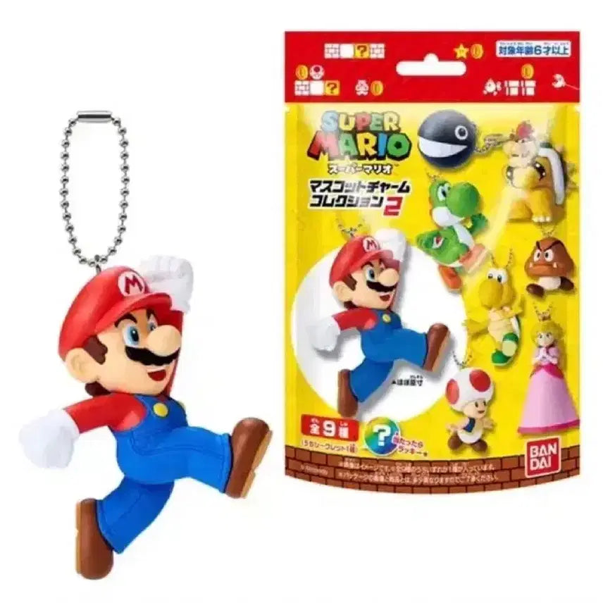 [BUNJANG] Bandai Super Mario Mascot Keyring Mario / 반다이 슈퍼마리오 마스코트 키링 컬렉션 마리오
