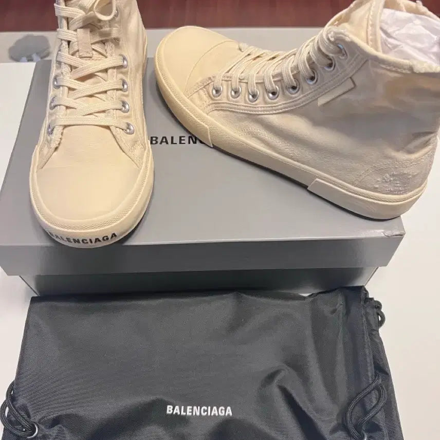 [BUNJANG] Balenciaga Paris High-Top Sneakers / 발렌시아가 파리 하이탑