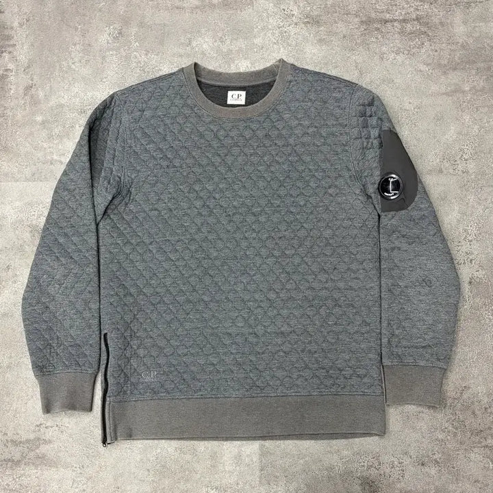 [BUNJANG] CP Company Lens Waffle Sweatshirt Grey / CP컴퍼니 렌즈 와플 맨투맨 그레이
