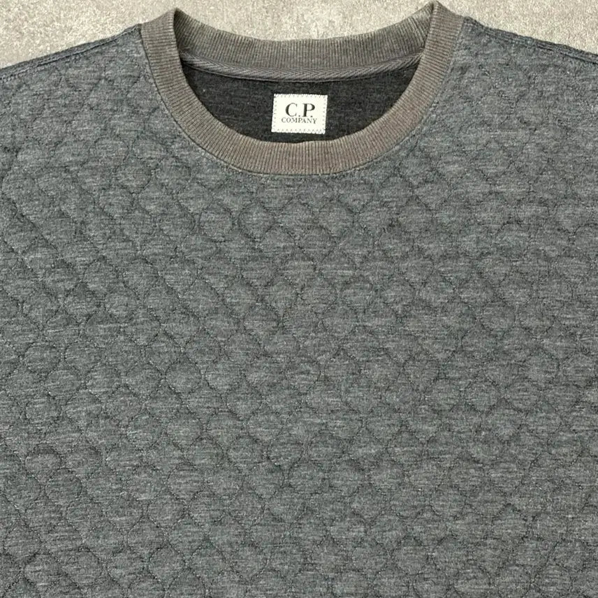 [BUNJANG] CP Company Lens Waffle Sweatshirt Grey / CP컴퍼니 렌즈 와플 맨투맨 그레이