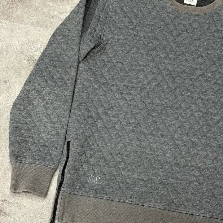 [BUNJANG] CP Company Lens Waffle Sweatshirt Grey / CP컴퍼니 렌즈 와플 맨투맨 그레이