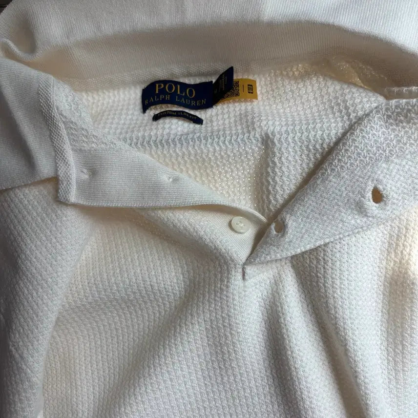 [SOLD OUT] 폴로 랄프로렌 텍스쳐드 폴로 셔츠 커스텀 슬림핏 M