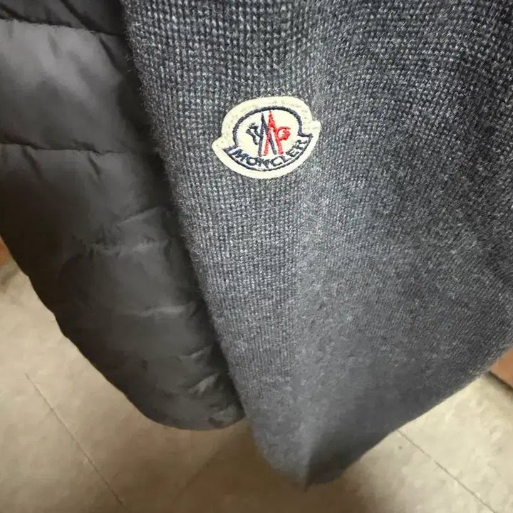 [BUNJANG] Moncler Knit Padded Jacket Gray XL / 몽클레어 니트패딩 그레이 xl