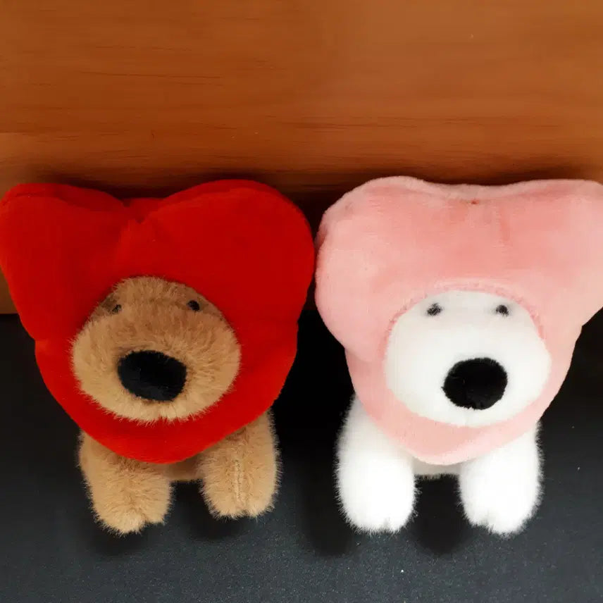 [SOLD OUT] 급처) 다이소 하트탈 강아지 키링인형 처분 징크스 물가의밤 누이 솜깅