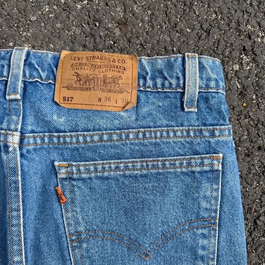 [BUNJANG] 90s USA 빈티지 리바이스 517 부츠컷 오렌지탭 / 90s USA 빈티지 리바이스 517 부츠컷 오렌지탭