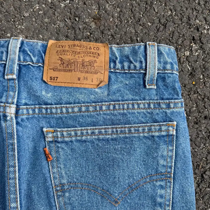 [BUNJANG] 90s USA 빈티지 리바이스 517 부츠컷 오렌지탭 / 90s USA 빈티지 리바이스 517 부츠컷 오렌지탭