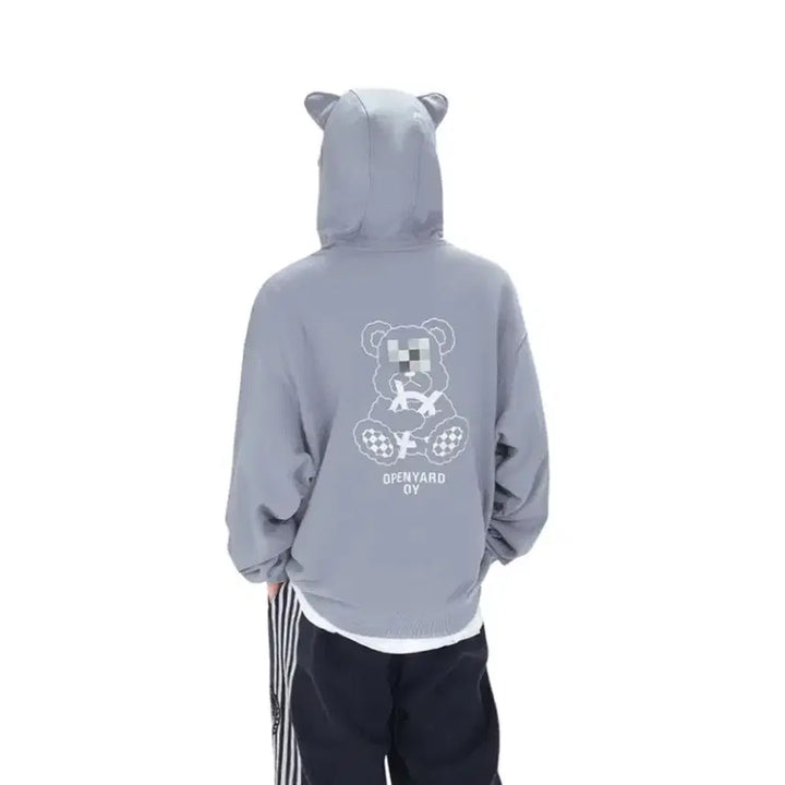 [BUNJANG] OY Mosaic Odolly Hoodie Zip-up (Blue Gray) / (택O) 오와이 OY 모자이크 오돌리 후드집업 (블루그레이)