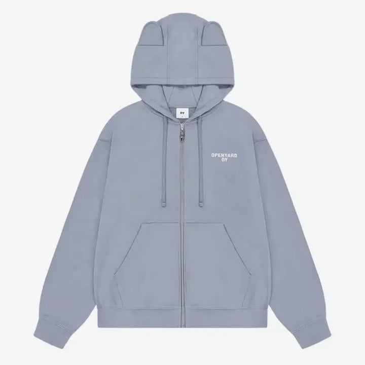 [BUNJANG] OY Mosaic Odolly Hoodie Zip-up (Blue Gray) / (택O) 오와이 OY 모자이크 오돌리 후드집업 (블루그레이)