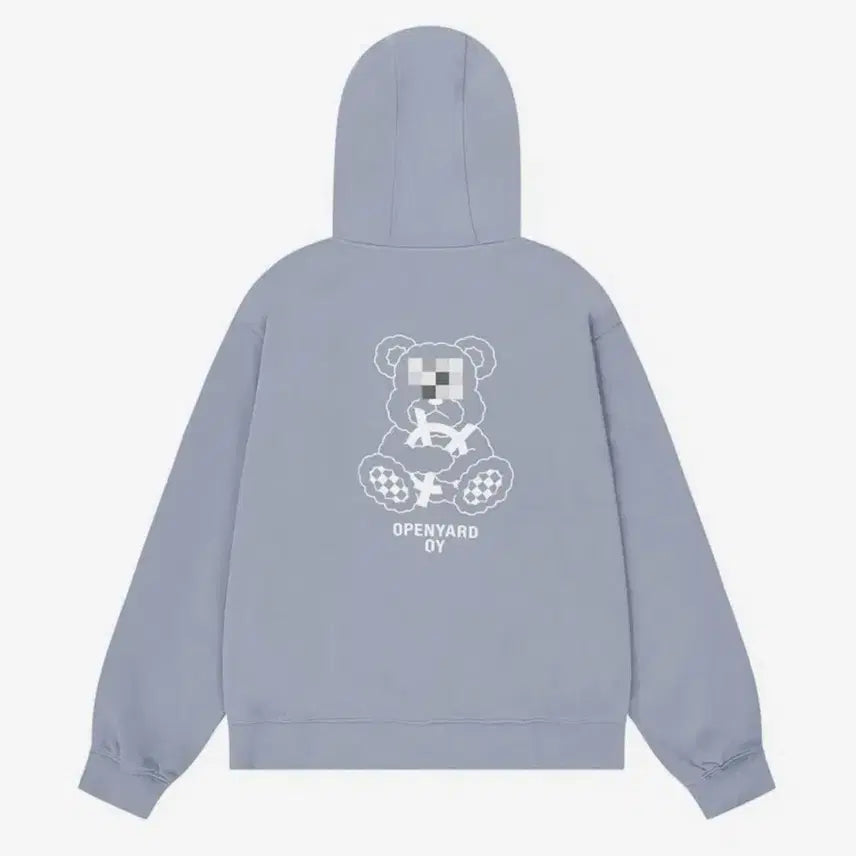 [BUNJANG] OY Mosaic Odolly Hoodie Zip-up (Blue Gray) / (택O) 오와이 OY 모자이크 오돌리 후드집업 (블루그레이)